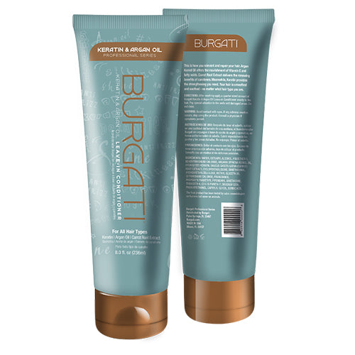 Burgati Keratin & Argan Oil Leave-in Conditioner 8oz