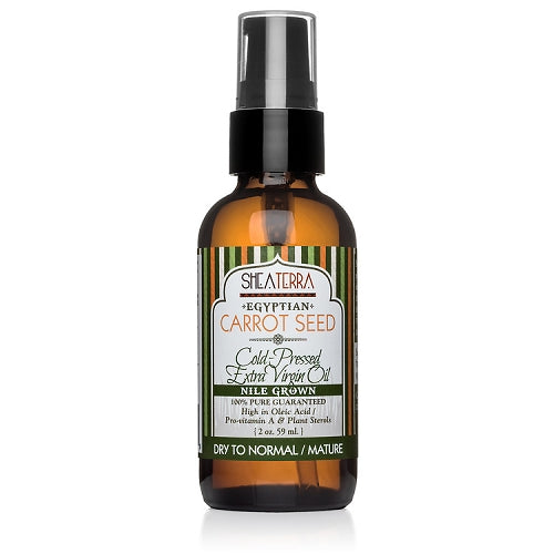 SHEA TERRA 100% Pure Egyptian Carrot Seed Oil (Cold Pressed, Nile Grown) 2oz