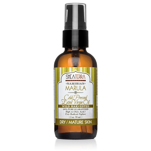 SHEA TERRA 100% Pure Namibian Marula Oil (Wild Harvested) 2oz