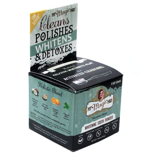 MY MAGIC MUD Activated Charcoal Tooth Powder for Whitening