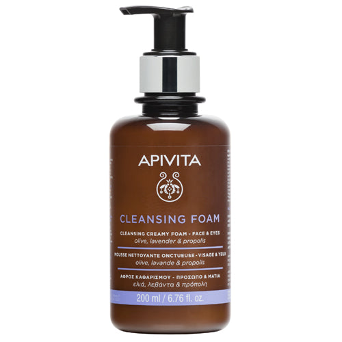 APIVITA Cleansing Creamy Foam – Face & Eyes 6.76oz