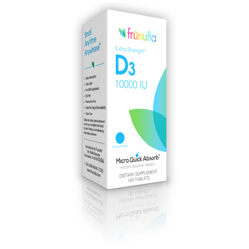 frunutta Vitamin D3 10,000 IU sublingual - 100 Tablets